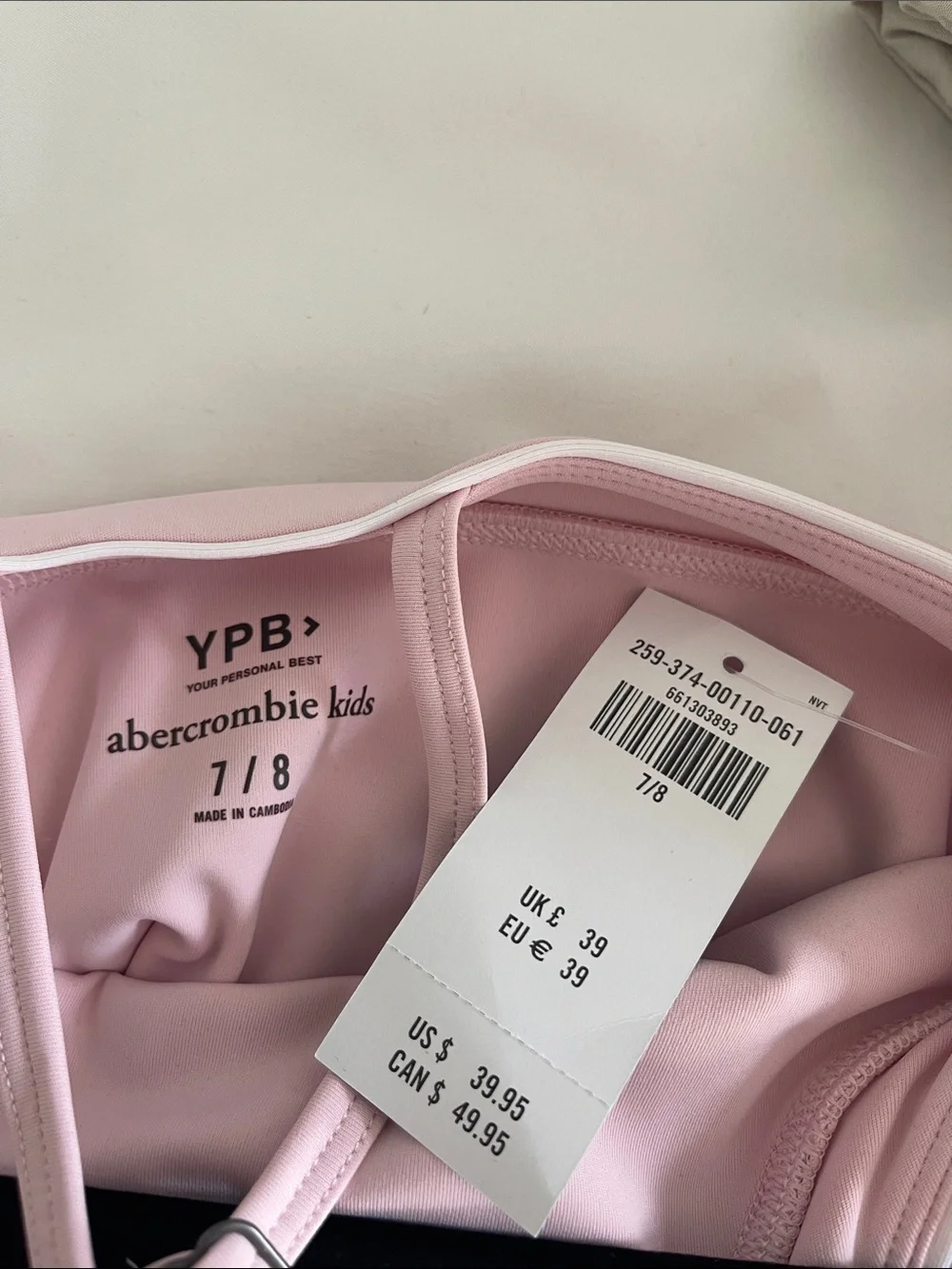 Abercrombie & Fitch Pale Pink Dance Leotard with Skirt
